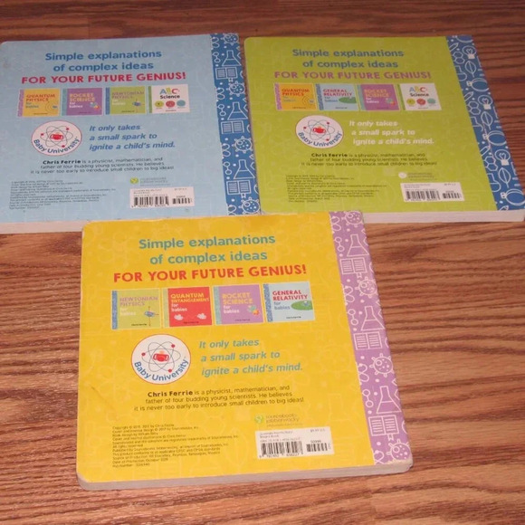 Chris Ferrie SCIENCE Books for Babies~General Relativity/Newtonian Physics/Quant - Picture 3 of 3